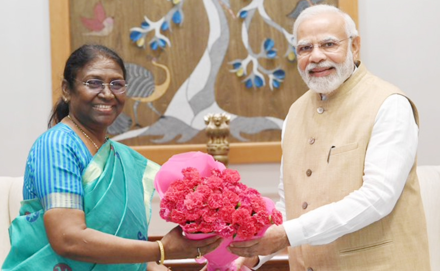 NDA’s presidential candidate Droupadi Murmu meets PM Modi